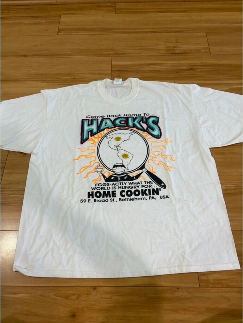 Vintage 90s Hack’s Home Cookin’ Bethlehem PA Graphic Tee - Lee 2XL